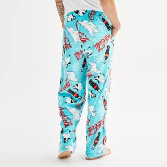 NWT Men's Large Coca-Cola Bears Super Minky Pajama Pants - Picture 3 of 3